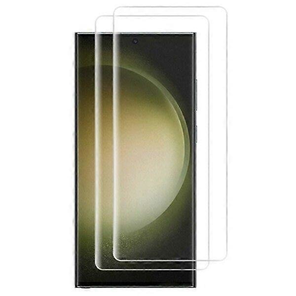 2-pack Galaxy S23 Ultra Skärmskydd Displayfilm Helt transparent
