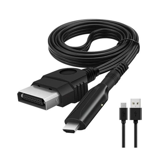 Xbox til HDMI-kompatibel konverter, videoboks, lydadapterkabel til pc og projektor