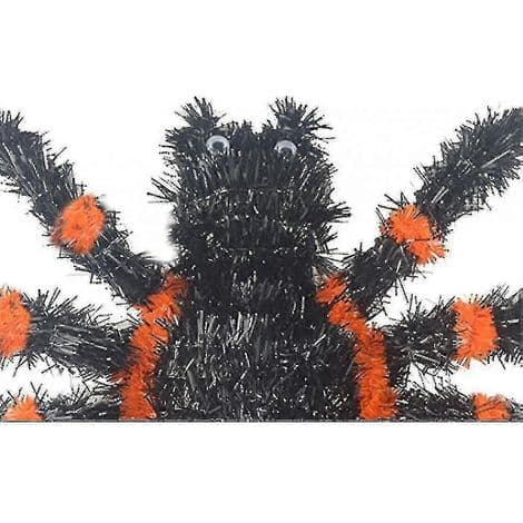 Edderkoppdekoration til Halloween-guirlande - 36 cm