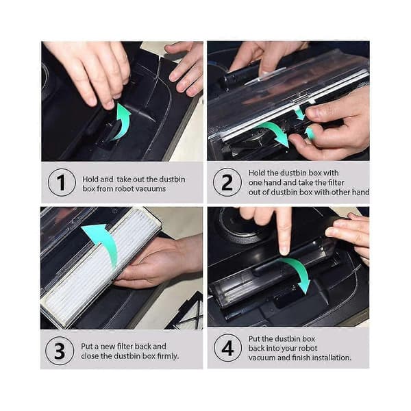 Erstatnings Ultra Performance Filtre Sidebørster For Botvac Connected Series D10 D9 D8 D3 D4 D5 D
