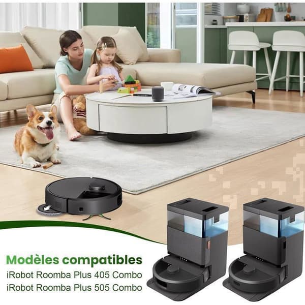 20 tilbehør iRobot Roomba Plus 405/505 Combo Robotstøvsuger, 6 støvsugerposer 4 sidebørster