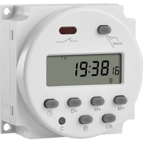 CN101A DC 12V 16A SPST Digital Programmerbar Flydende Krystal Skifterelæ