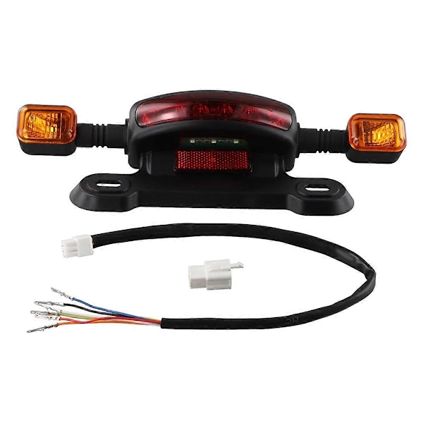 3-i-1 LED Baklykta Elektrisk Cykel Blinkers Baklampa E-Bike Bakre Bakljus Indikator Cykling