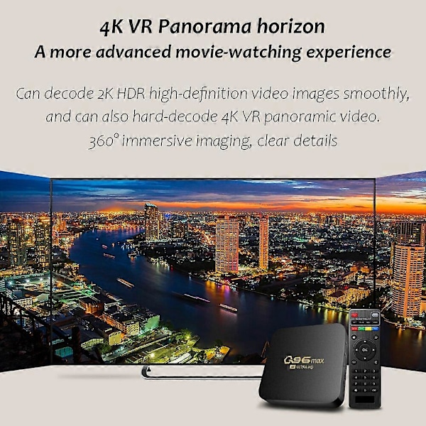 Ny WIFI 4K Q96 MAX Smart TV Box 2.4/5G Set-top Box Android 10.0 Global Media Player Android Quad Core Smart TV Box Media Player