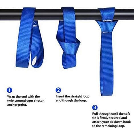 Flexibla spännband (8-pack) Lastkapacitet på 816 kg
