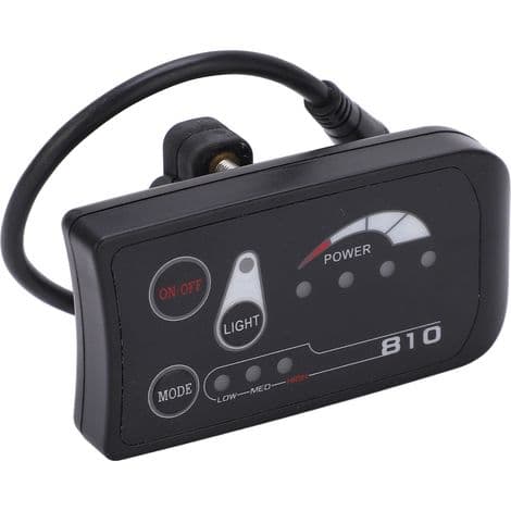 S810 LED-display til 48V elcykel, vandtæt kontrolpanel til elcykelmodifikation med vandtæt interface.