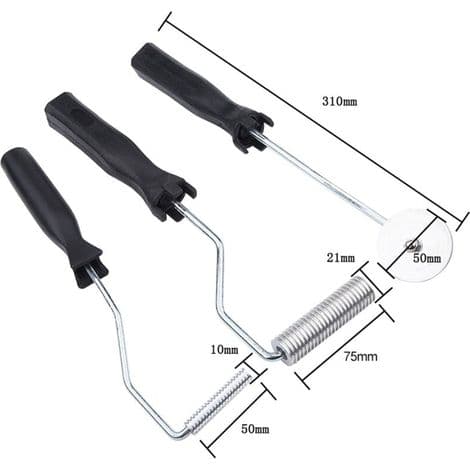 3-delt boblefjernerulle, boblepaddelværktøj, aluminiumslegering glasfiberkit til forme, harpiks, kompositmaterialer