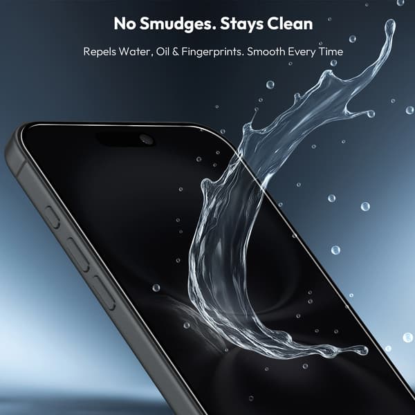 2-Pack Iphone 16 Privacy Screen Protector - Tempered Glass | [Automatic Installation] - Bubble-Free