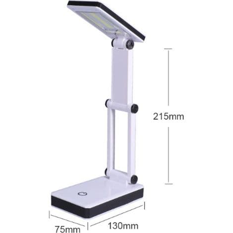 Mobil COB LED-lampe, foldbar bordlampe med 3 lysstyrkeniveauer