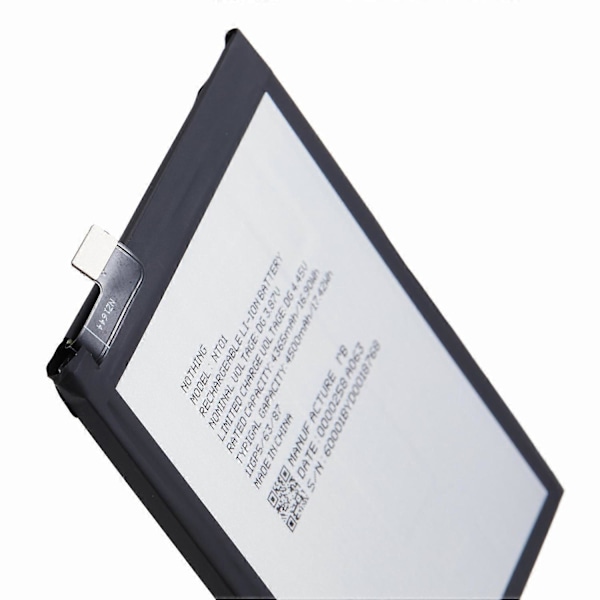 För Nothing phone (1) 5G Li-ion Polymer Batteri Monteringsdel 3.87V 4365mAh (Kod: NT01)