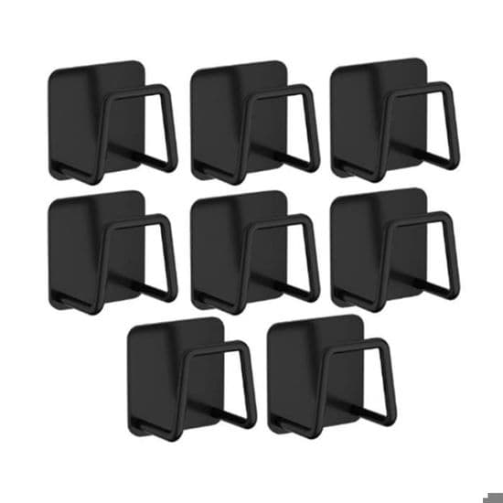Diskställ i rostfritt stål för diskbänk och självtömmande ställ - Svart