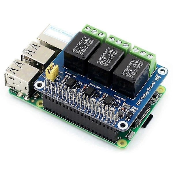 5V 3-Kanals Relämodul Expansionskort Breakout Shield HAT Kit för RPI Zero 2 W WH 2W 3 bs