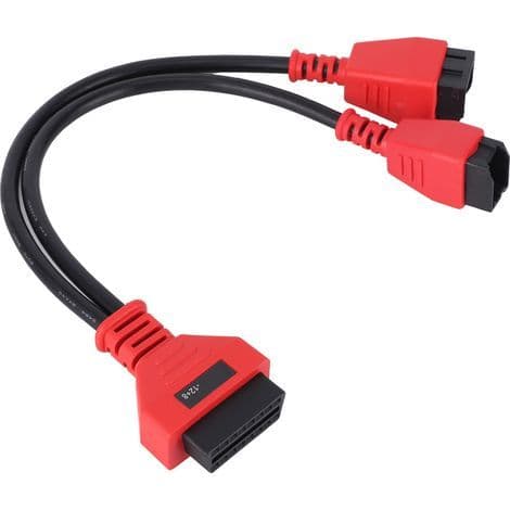 12+8 amp diagnostisk kabeladapter for bil for Autel MS908 MS906, kompatibel med Chrysler Pacifica