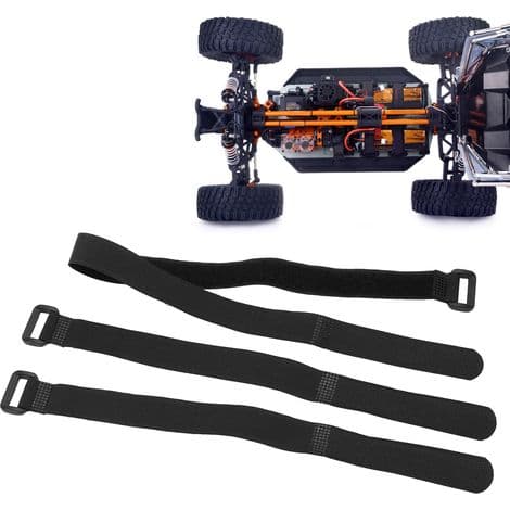 RC batterimonteringsrem av canvas för modellfordon, fästrem för ZD Racing 1/7 EX-07