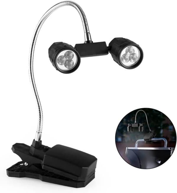 Justerbar LED BBQ-lampe til grill, grilltilbehør til camping, udendørsfester