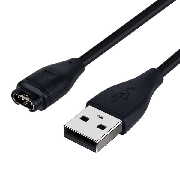 Universal hurtigopladende oplader til Garmin ure (sort, 2-pak)