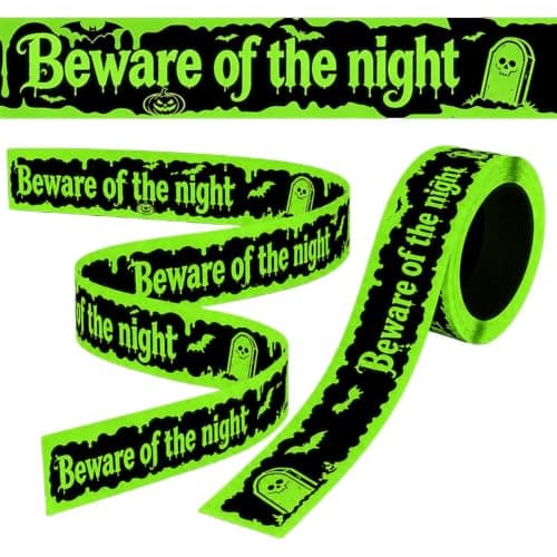 Halloween Advarselstape, Lysende Advarselsdekoration