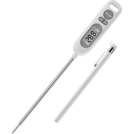 Elektronisk grilltermometer, matsikkert, vanntett, med integrert magnet (-50 til 300 °C)