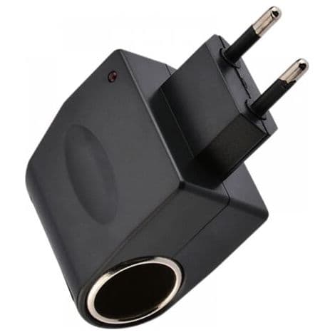 1 stk. AC bil cigarettænderadapter, AC/DC hjemme cigarettænder 220V til 12V