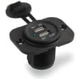 Biladapter - 2 USB-porter - Sigarettenner - 12V lader - For bil
