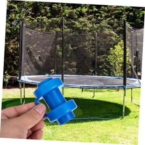 10 plasthetter for 2,5 cm trampolinestenger, erstatningstrampolinestenger (blå)
