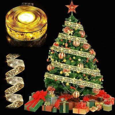 Julgransband - ZGEER - 5M - LED-slinga - Flerfärgad - Samtida