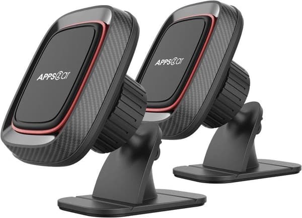 [2-pak] APPS2Car Magnetisk Telefonholder, Universal Stærk Greb Telefonholder, Super