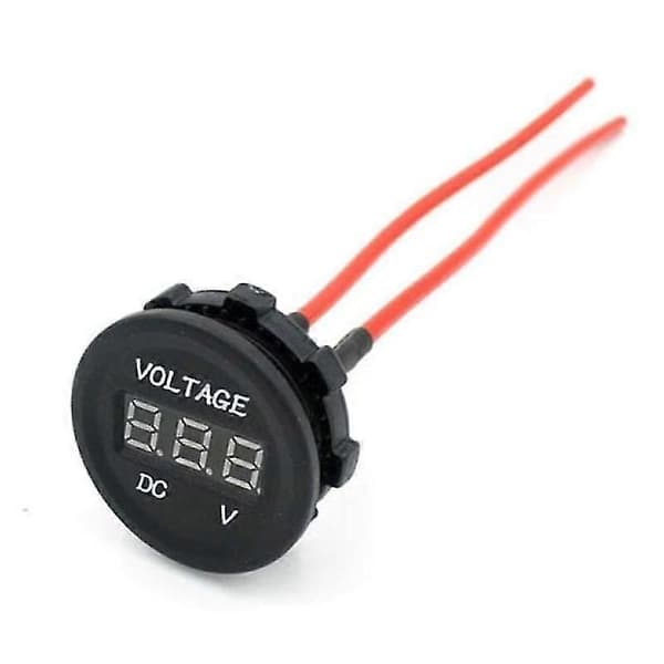 Bil Motorcykel Vattentät LED Digital Display Voltmeter 12V-24V DC (Grön) JP