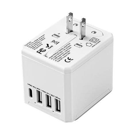 Typ C multifunktionell reseadapter, universell reseadapter, brittisk standardadapter