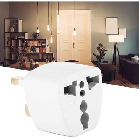Universell reiseomformeradapter, strømplugg, USA/EU/AU til Storbritannia-konvertering, 220V