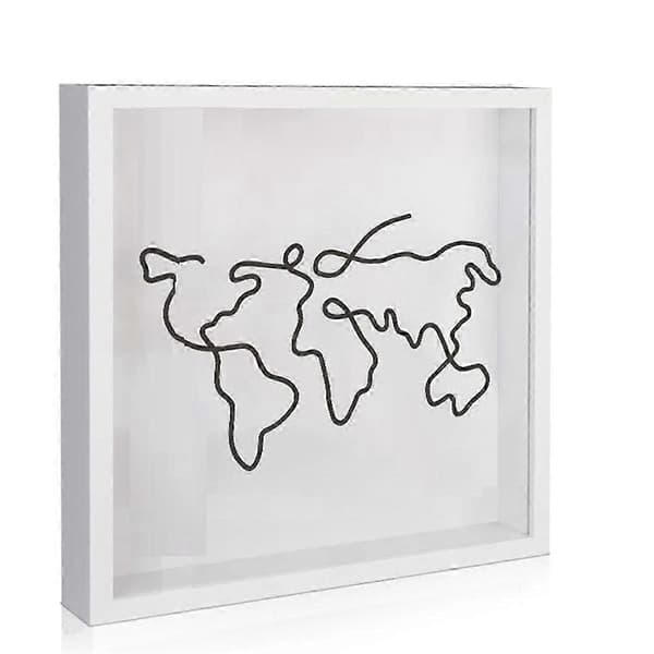 1 stk. Adventure Archive Box, Travel Shadow Box, Ticket Shadow Box med slids, Memory Boxes til Keepsa jn