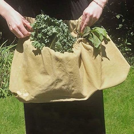 Frugtplukkepose – Havehøstforklæde til urteplukning, Robust høstforklæde med lommer, Frugt- og grøntsagsplukkepose, Udendørs havearbejde
