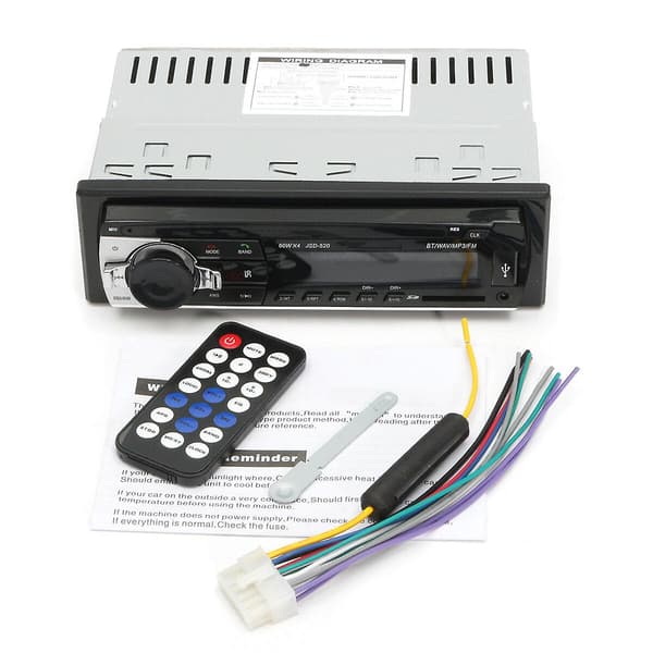 24V Autostereoradio MP3-soitin Bluetoothilla, handsfree, Aux, Sd, Usb ja FM