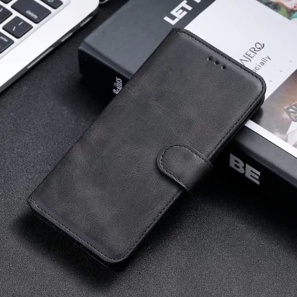 Etui til Xiaomi Redmi Note 10 5G, [Classic Series] Premium Læderpung Flip Etui med Magnetisk Lukning