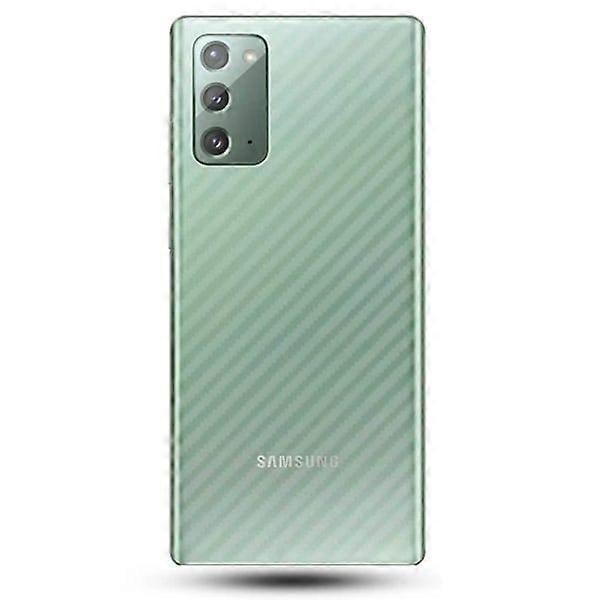 Galaxy Note 20 Skyddsfilm för Baksida Kolfiber Vinyl Skin transparent