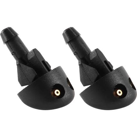 Sæt med 2 forrudevaskerdyser kompatible med Renault Clio 1998 til 2014 og Renault Symbol 2008 til 2012. Forrudeviskerdyse 7700413545.