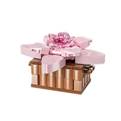 Gør-det-selv-legetøj - PIMPIMSKY - Romantisk buket - 3D-byggeklodser - Pink - Til børn