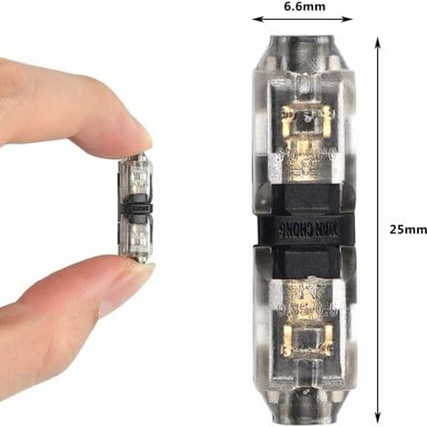 12 stk. metrisk kabelstik H 20/22 AWG, hurtigt elektrisk ledningsstik til bil, lys og lyd