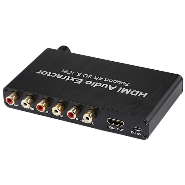 4K 3D HDMI 5.1CH Ljuddekoder Extraktor