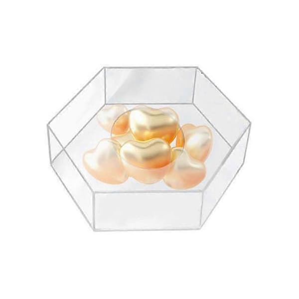 Akryl Kake Display Brett Heksagonal Kakebrett DIY Kake Refillable Brett Base Klar Kakestativ Deco