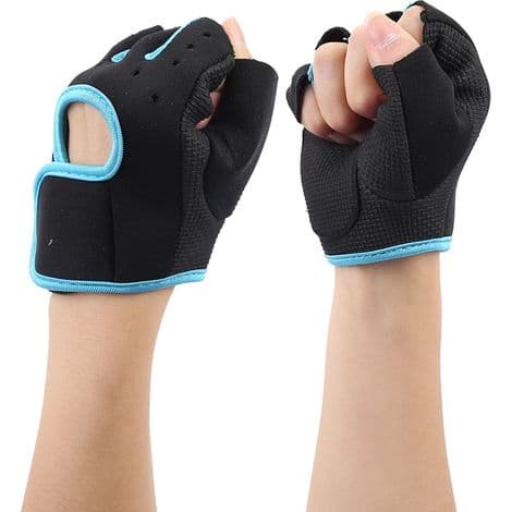 Unisex halvfingerhandskar för styrketräning, gympass och pull-ups - Handskydd, storlek L