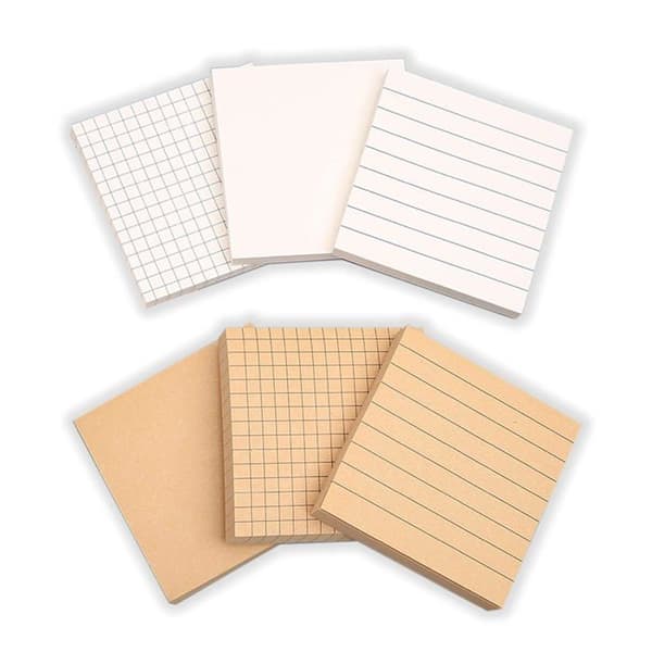 Kreative sticky notes, en pakke med 6 sticky notes, kontor- og studie-sticky notes