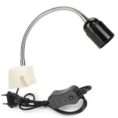 UVB Full Spectrum Solar Solvarmelampe for Skilpadder UVA Varmelampeholder EU 220V E27