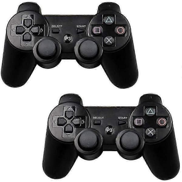 2 stk. PS3 trådløs controller, sort