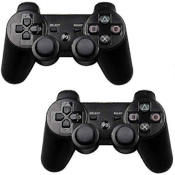 2 stk. PS3 trådløs kontroller, svart