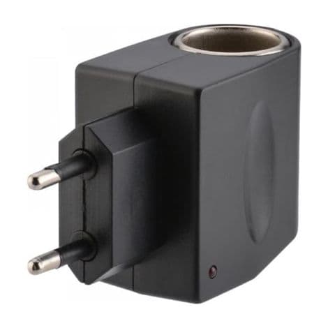 1 stk. AC bil cigarettænderadapter, AC/DC hjemme cigarettænder 220V til 12V