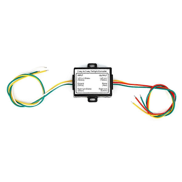 2-til-3 Lednings Samlings Trailer Konverter Elektrisk System Ledningsnet Adapter US Type Baglygte Konv