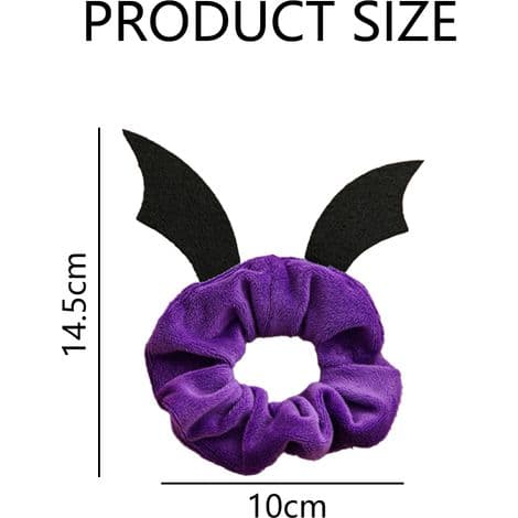 Hårstrikk - Halloween-tema Edderkopp- og Flaggermusdesign - Chiffonstoff med Elastisk Kjerne - For Kvinner og Jenter - 4 Stykker