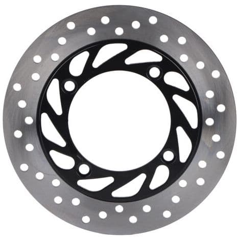 Motorcykel bremseskive, køleplade, 4 mm tyk rotor, sølv og sort, til vedligeholdelse