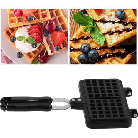 Dubbelsidig non-stick våffelpanna - Bakform för hemlagade våfflor